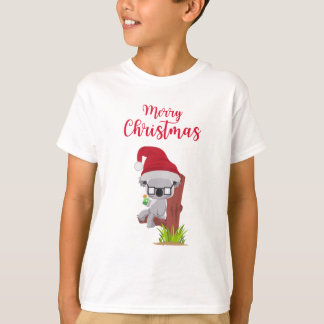 Camiseta Design Bebendo de Koala de Natal australiano