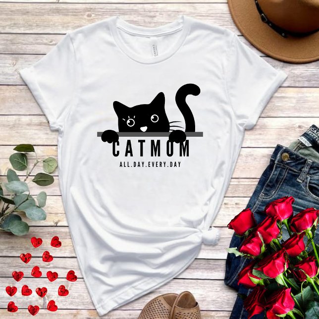 Camiseta Design bonitinha, amante preto de gatos (Criador carregado)