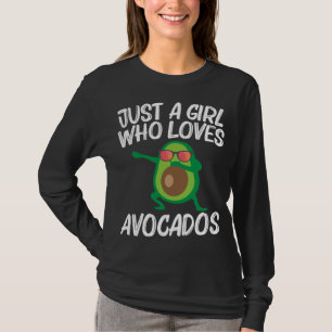 Camiseta Design Bonito Avocado Para Meninas Crianças Frutas