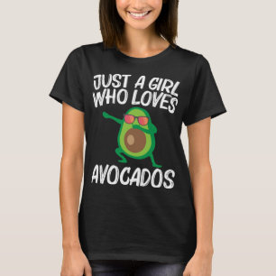 Camiseta Design Bonito Avocado Para Meninas Crianças Frutas
