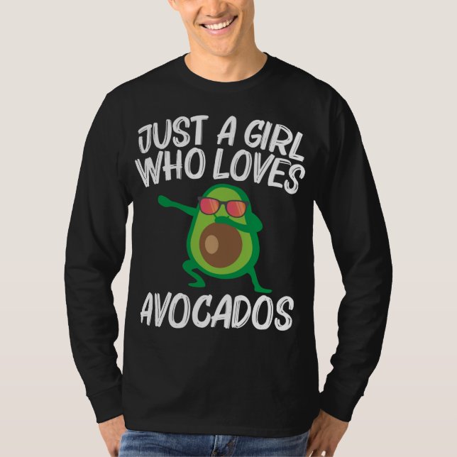 Camiseta Design Bonito Avocado Para Meninas Crianças Frutas (Frente)