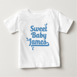 Camiseta Design bonito de James do bebê