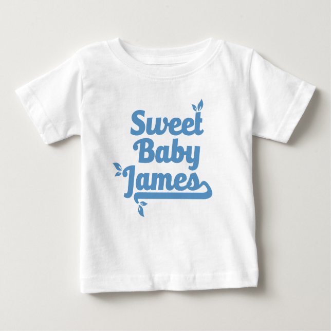 Camiseta Design bonito de James do bebê (Frente)