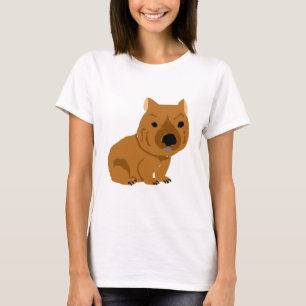 Camiseta Design bonito de Wombat do bebê