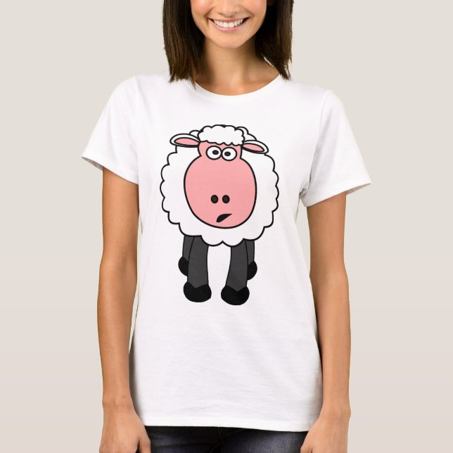 Camiseta Design bonito dos carneiros (Frente)