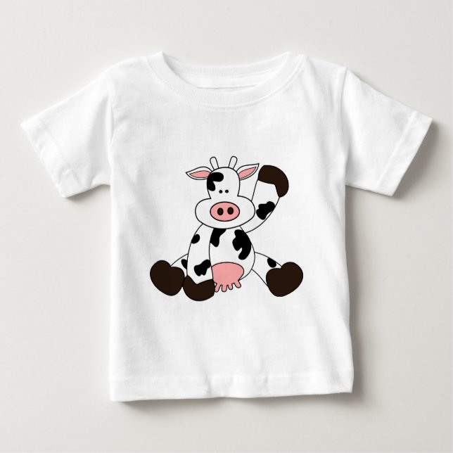 Camiseta Design bonito dos desenhos animados da vaca (Frente)