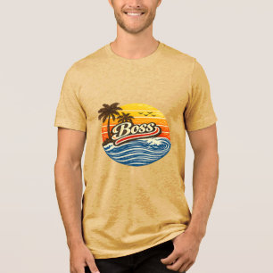 Camiseta Design Boss Retro Pôr do Sol