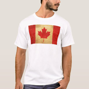 Camiseta Design branco de vintage, no Canadá