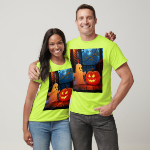Camiseta Design Brilhante de Dia das Bruxas