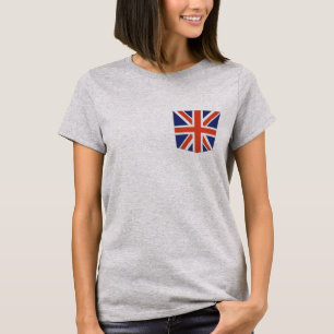 Camiseta design britânico do T do teste padrão do bolso d