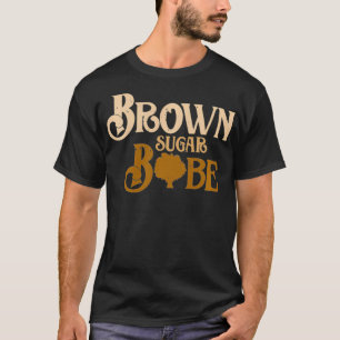 Camiseta Design Brown S,  da pele da Melanina Negra African