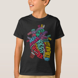 Camiseta Design Cardíaco Cardíaco Icu Cardiovascular Anatôm