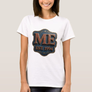 Camiseta Design Cativante Ouro ME EST 1994