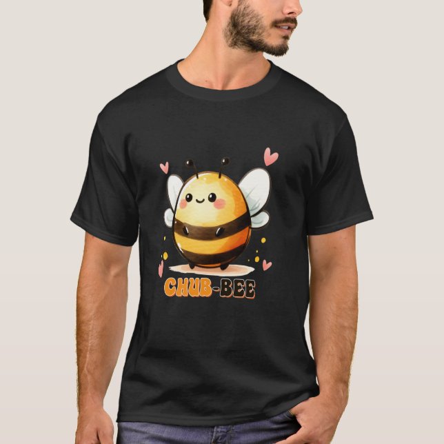 Camiseta Design Chub-Bee Piada de Pai Engraçado Hilário (Frente)