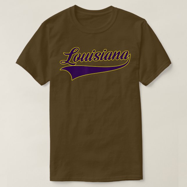 Camiseta Design Clássico 1 da Louisiana Throwback (Frente do Design)