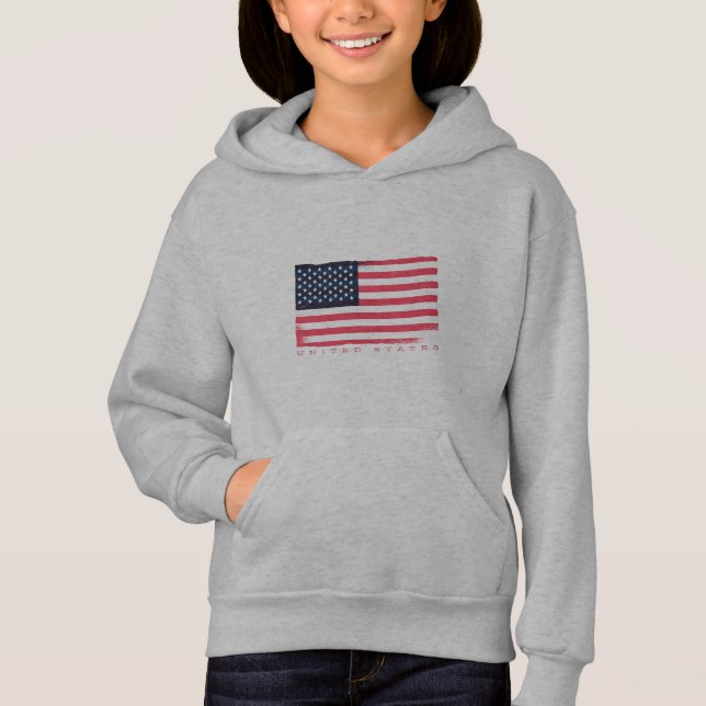 Camiseta Design Clássico da Bandeira dos EUA (Frente)