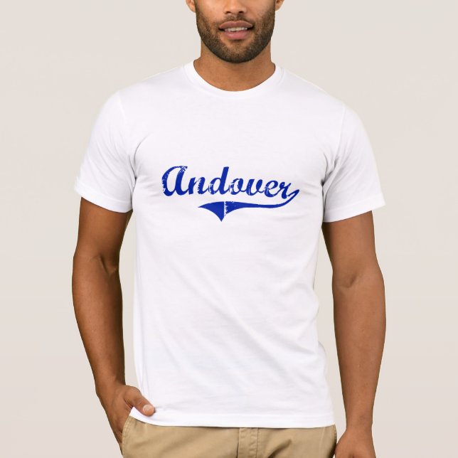Camiseta Design clássico de Andover Kansas (Frente)