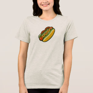 Camiseta Design clássico de cachorro quente