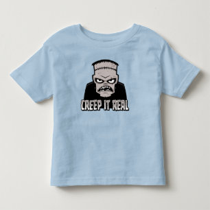 Camiseta Design Clássico de Terror Frankenstein Creep It Re