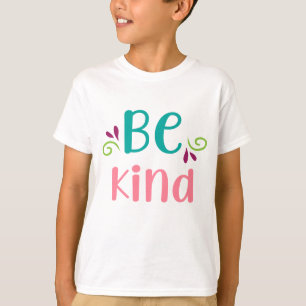 Camiseta Design Colorido Seja Gentil