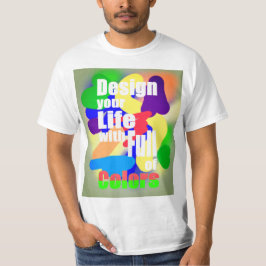 Camiseta Design com cores de Cheio