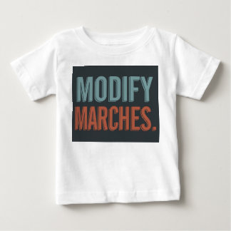 Camiseta design com o slogan "Modify Marches".