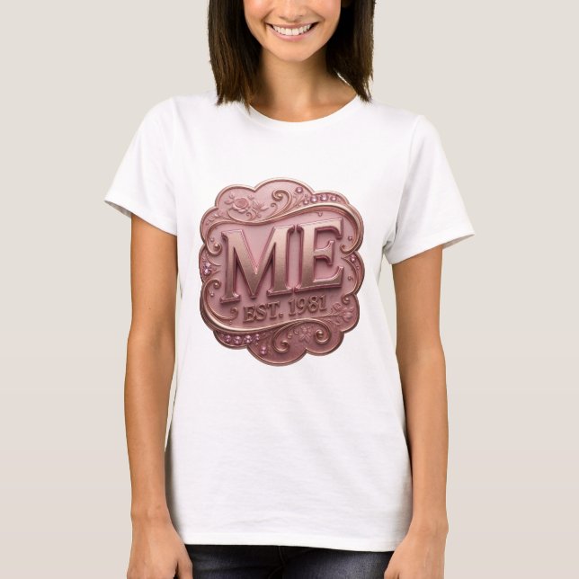 Camiseta Design Crisp Gold ME EST 1981 Statement (Frente)