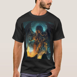 Camiseta design Cthulhu de Lovecraft