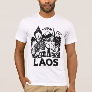 Camiseta design cultural do Laos