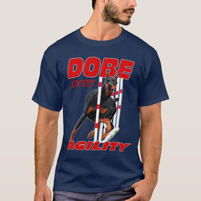Camiseta Design da agilidade dos esportes de Dobe (Frente)
