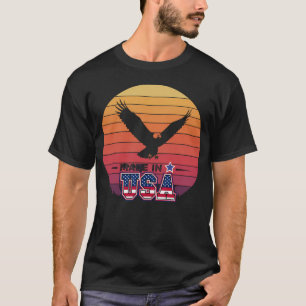 Camiseta Design da águia americana patriótica "Made in USA"