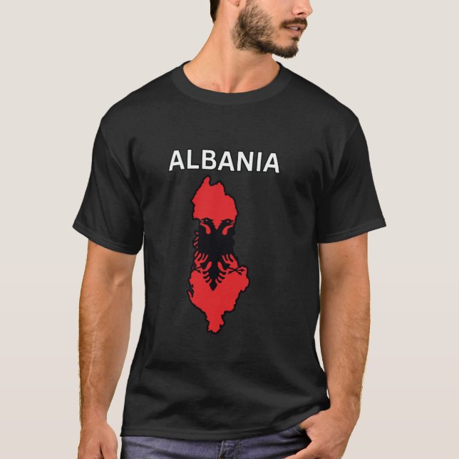 Camiseta Design da Albânia (Frente)