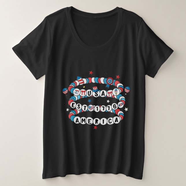 Camiseta Design da América do deus abençoe (Frente do Design)