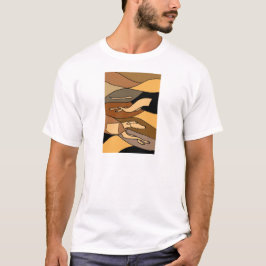 Camiseta Design da arte abstracta do cão do galgo