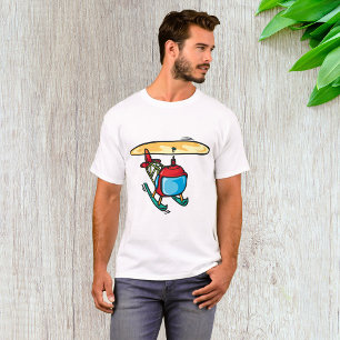 Camiseta Design da Aviação de Diversão de Helicóptero Verme