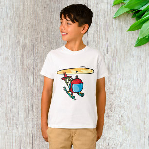 Camiseta Design da Aviação de Diversão de Helicóptero Verme