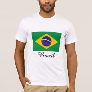 Camiseta Design da bandeira de Brasil