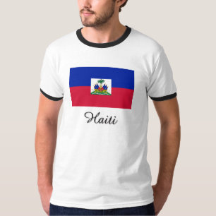 Camiseta Design da bandeira de Haiti