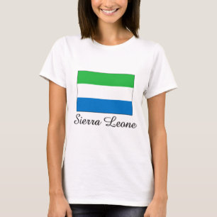 Camiseta Design da bandeira do Sierra Leone