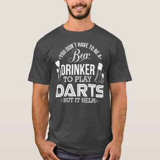 Camiseta Design da Beer Drinker do jogador de Dardos Engraç