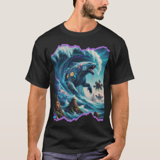 Camiseta Design da Besta dos Netunos H2O Místicos
