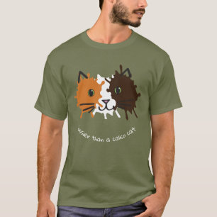Camiseta Design da cara do gato de chita