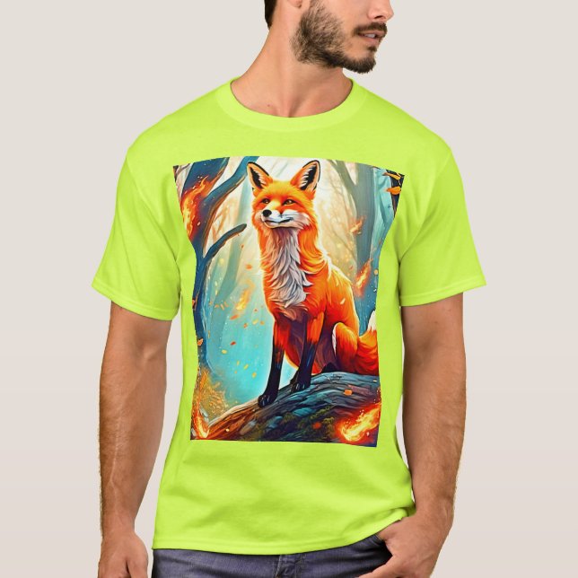 Camiseta Design da Cena Fox Crimson (Frente)