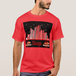 Camiseta design da cidade de Chicago