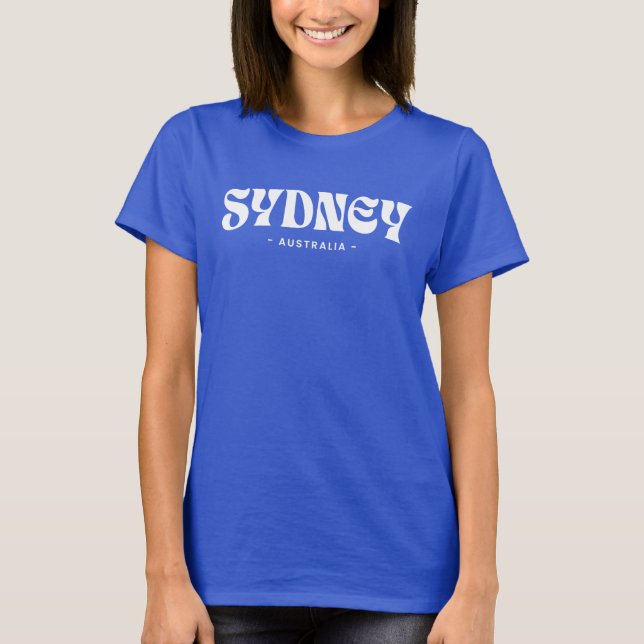 Camiseta design da cidade de Sydney Austrália (Frente)