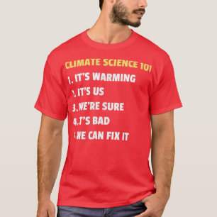 Camiseta Design da Climate Science 101