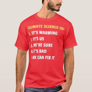 Camiseta Design da Climate Science 101