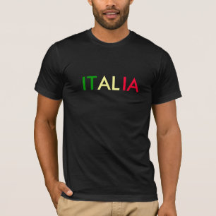 Camiseta Design da cor da bandeira de ITALIA