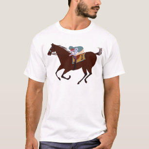 Camiseta Design da corrida de cavalos do divertimento