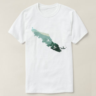 Camiseta Design da costa oeste da ilha de Vancouver